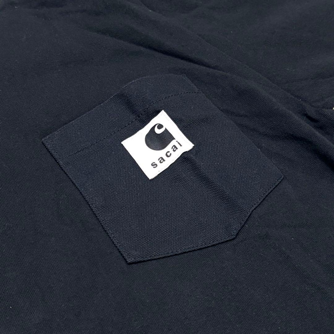 [カーハート コラボ] sacai WIP T-shirt Tシャツ 黒 XL