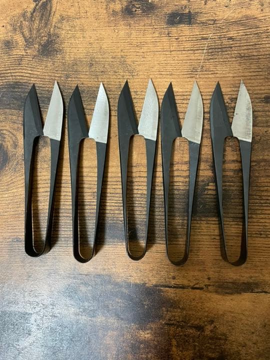 未使用　握り鋏120mm 5丁組み