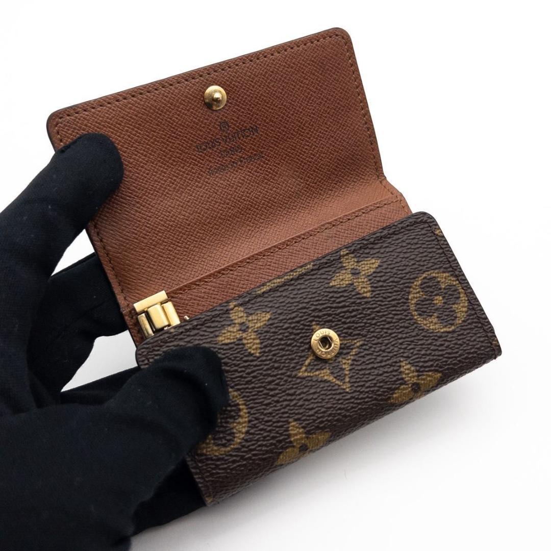 【極美品】ルイヴィトン　ミュルティクレ6 モノグラム　キーケース　茶色