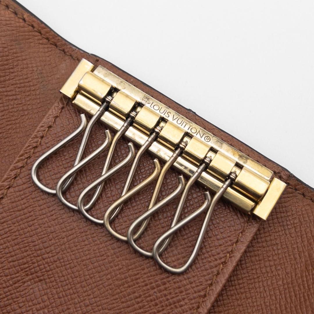 【極美品】ルイヴィトン　ミュルティクレ6 モノグラム　キーケース　茶色