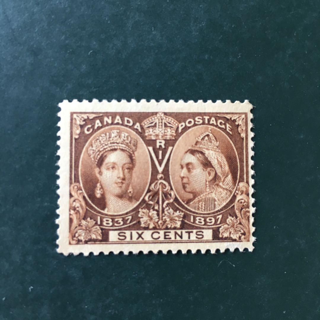 カナダ 1897 Diamond Jubilee 6c 未使用1種