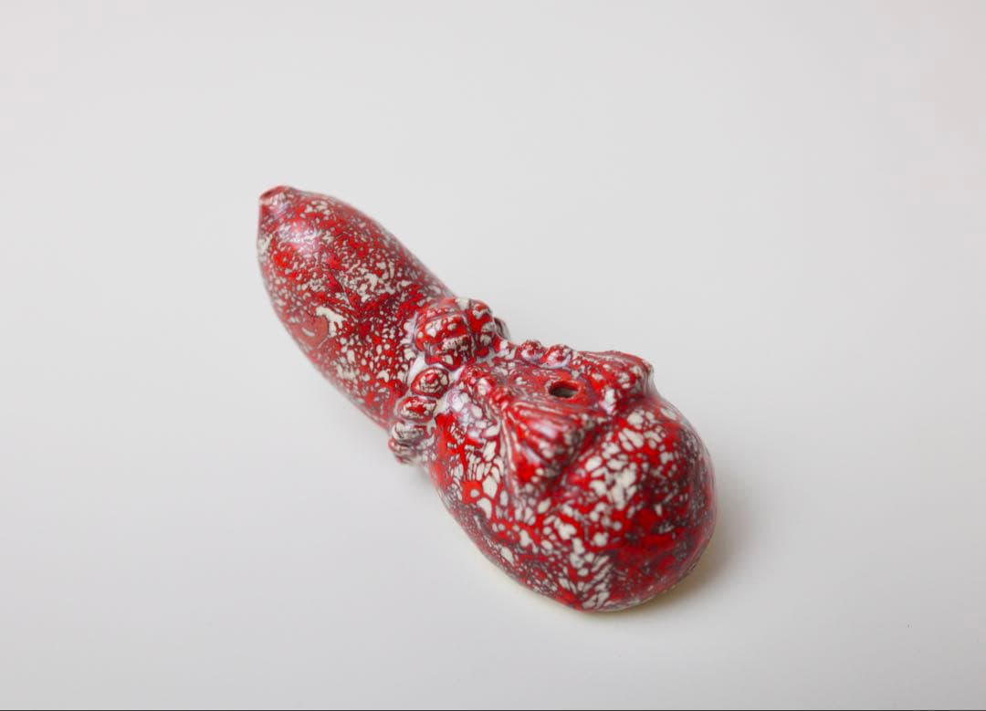 箕面焼　松田箕山　瓢箪　水滴