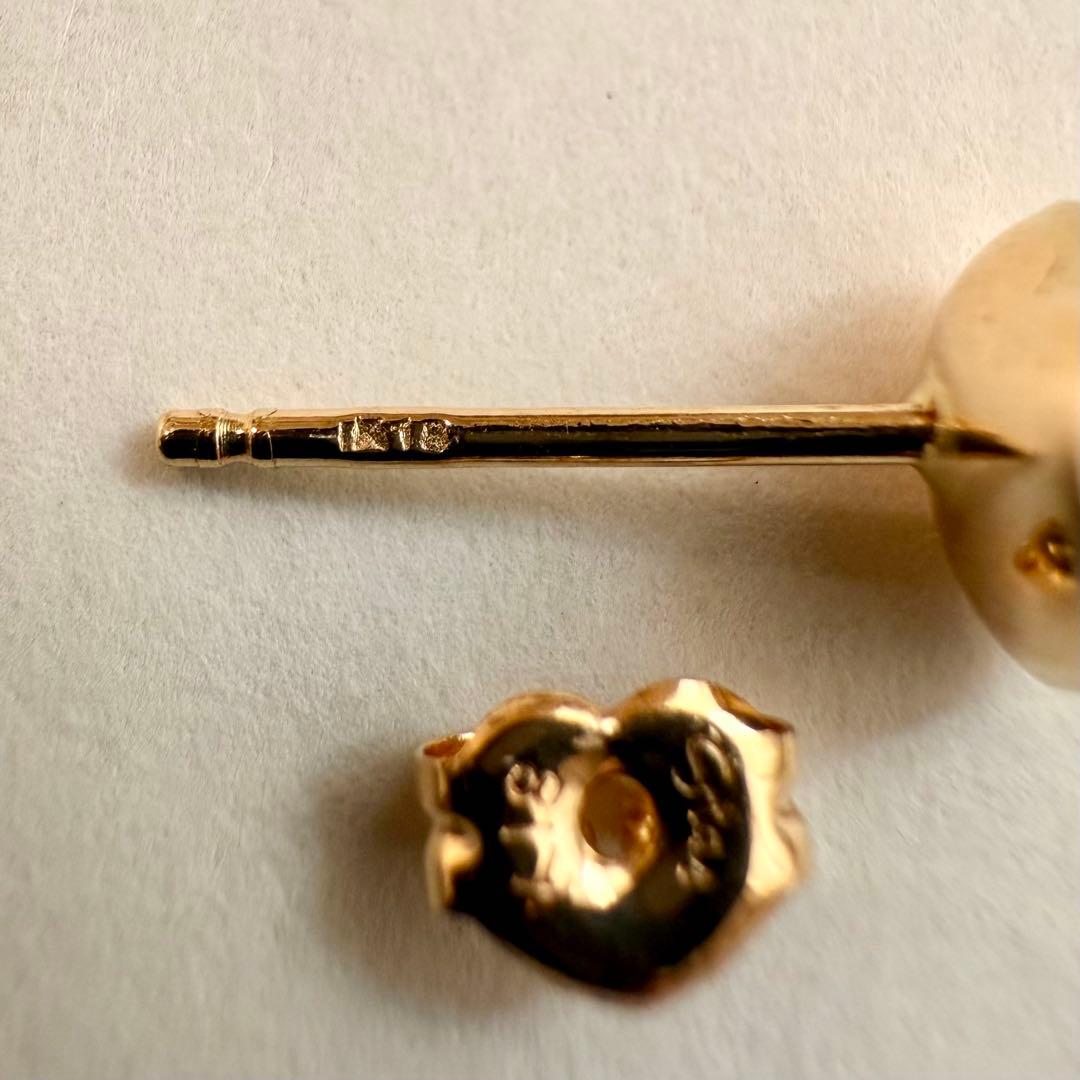 【美品】STAR JEWELRY スタージュエリー K18YG ハート ピアス