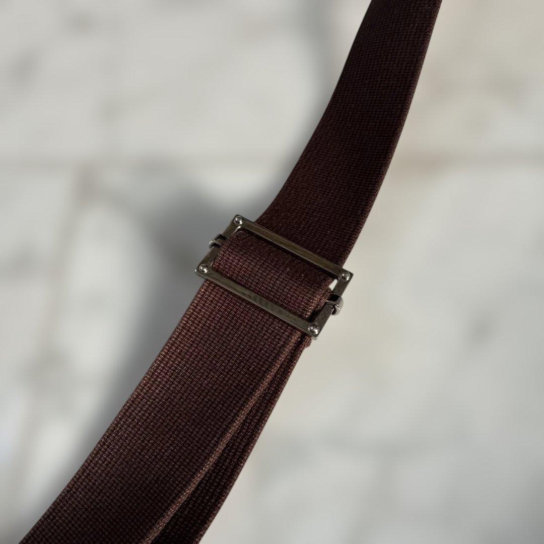 ブルー系チェック柄ショルダーバッグ