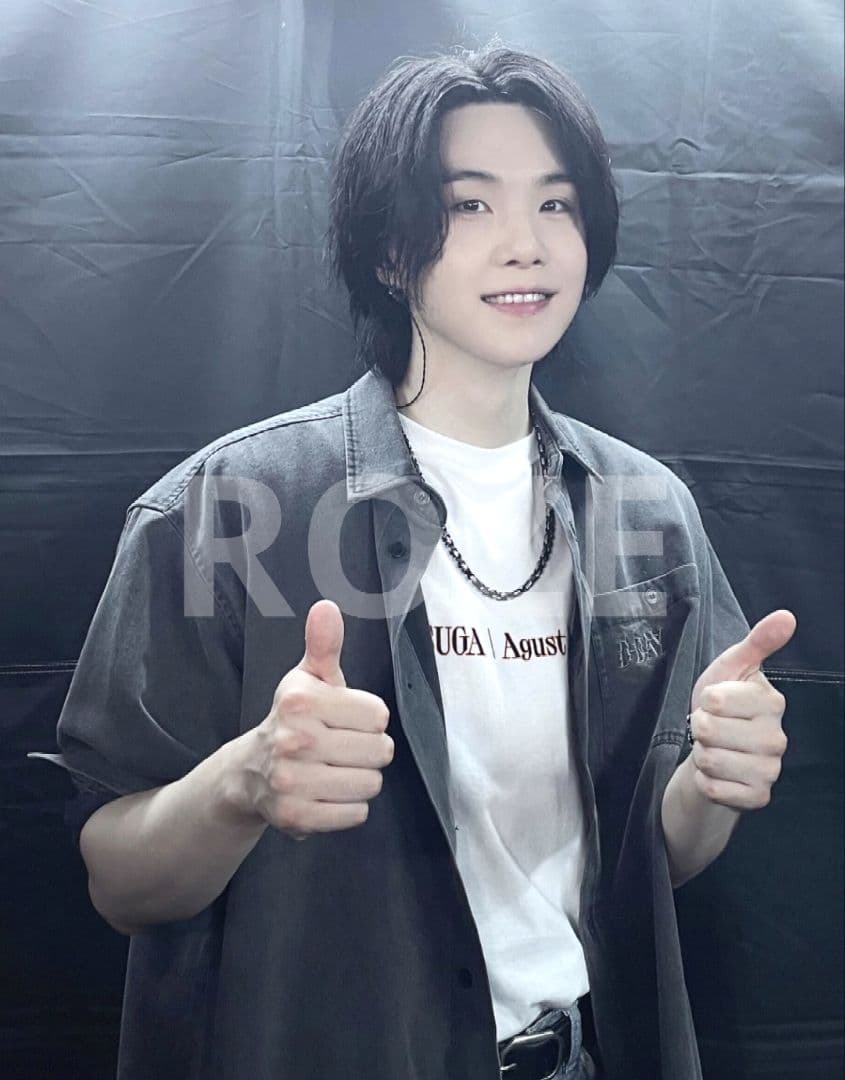 BTS SUGA Agust D D-DAY 長袖 シャツ グレー L 未使用