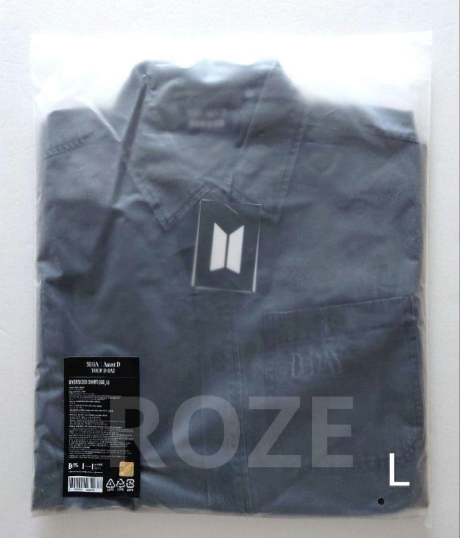 BTS SUGA Agust D D-DAY 長袖 シャツ グレー L 未使用