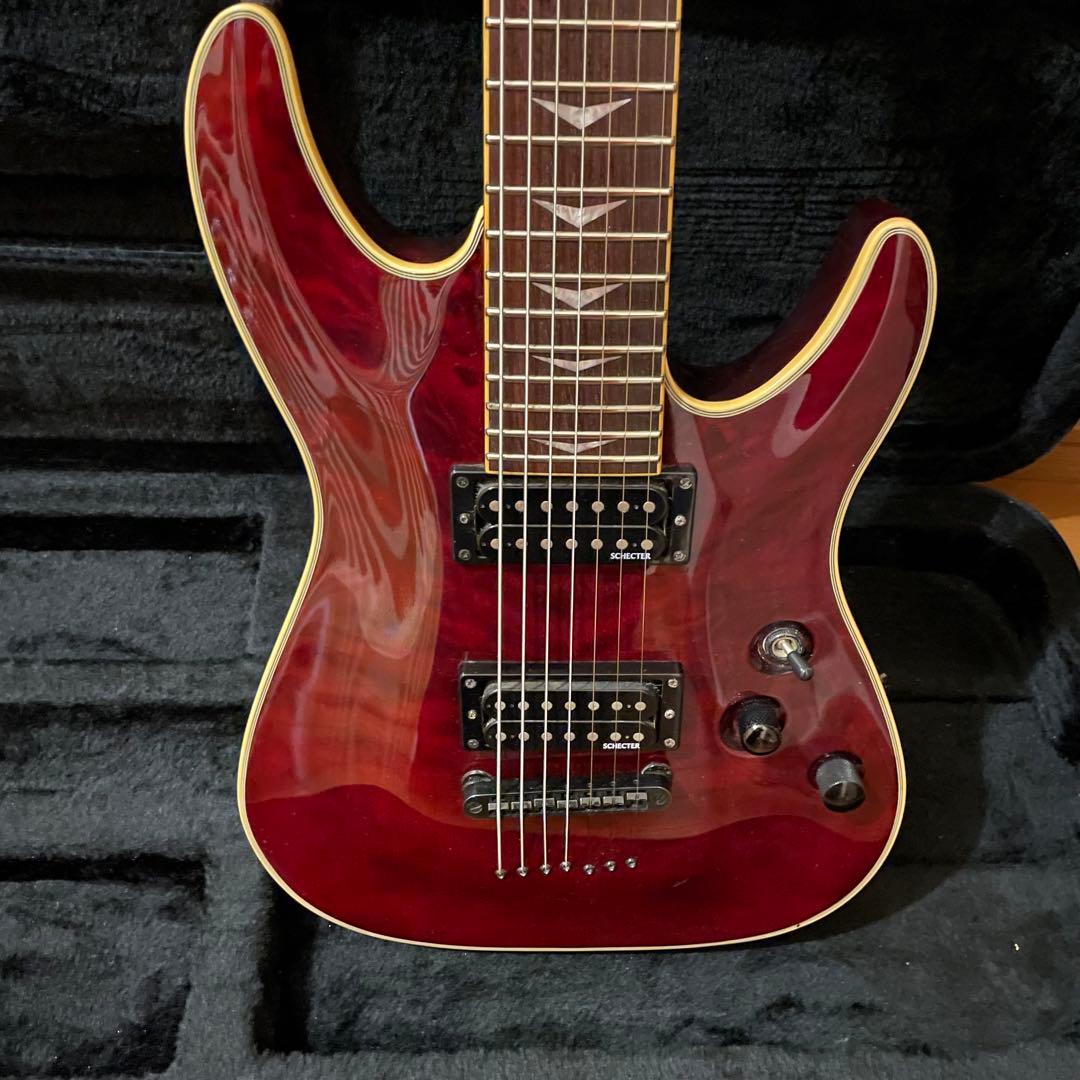 7弦ギター セミハードケース付 Schecter OMEN EXTREME-7