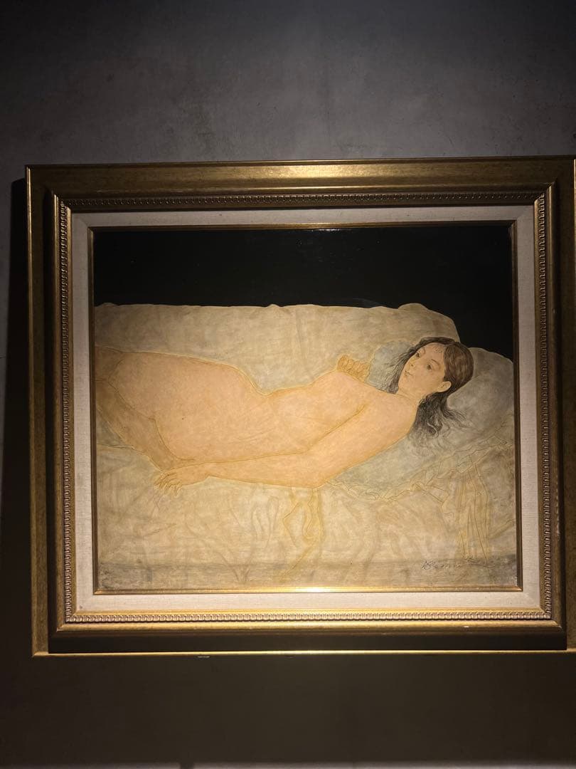 服部和三郎【横たわるヴィーナス】肉筆油彩画