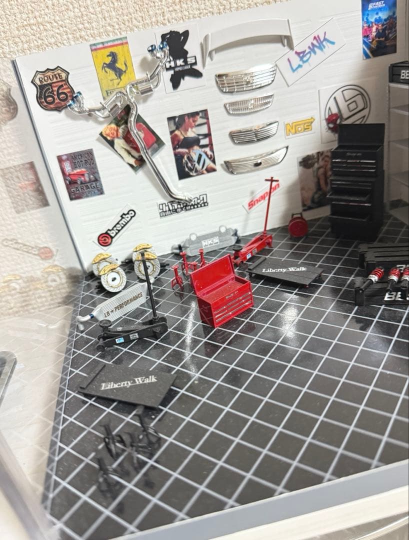 アオシマ フジミ 1/24 ガレージ ジオラマ