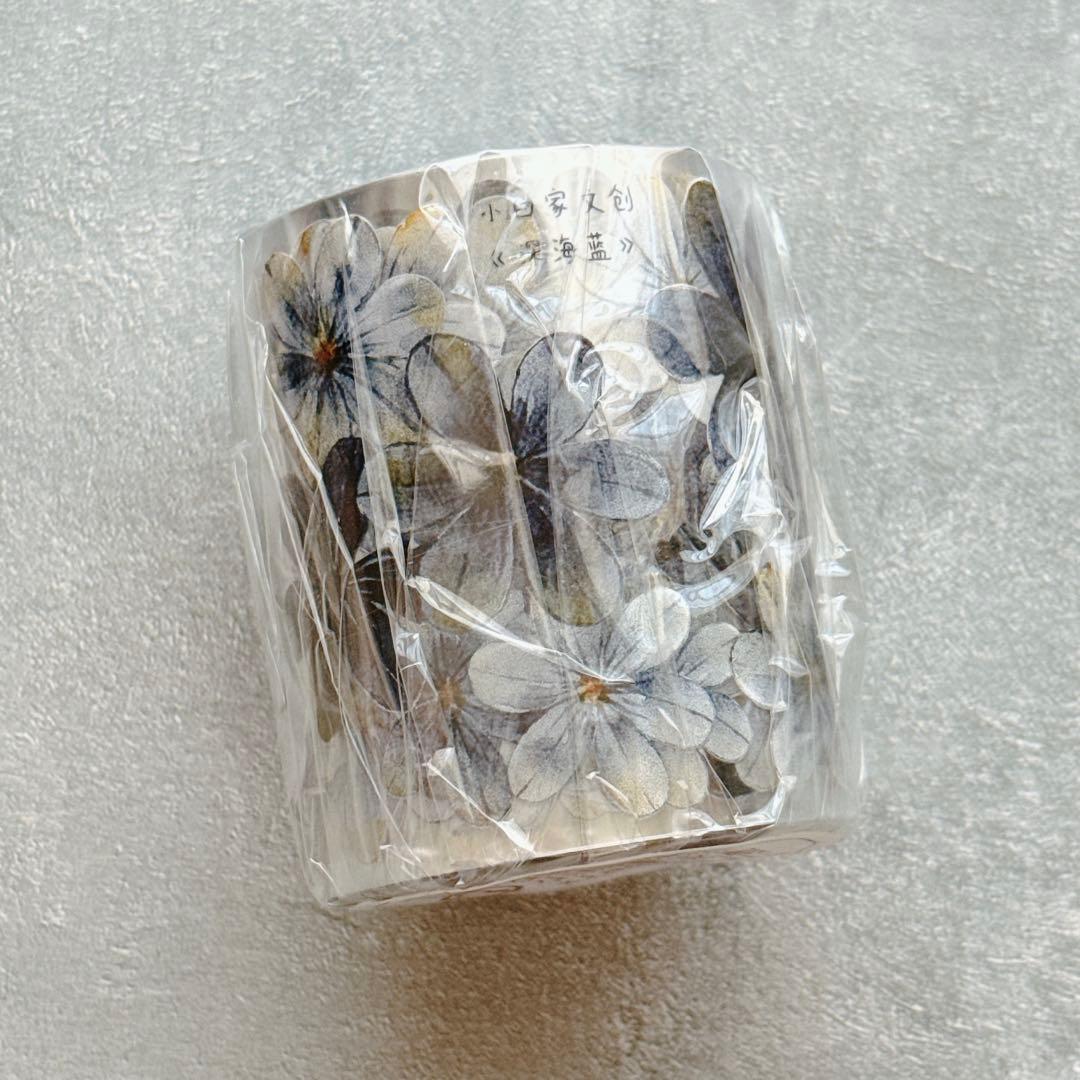 小白家文創《深海蓝》海外マスキングテープ　マステ 【2516】