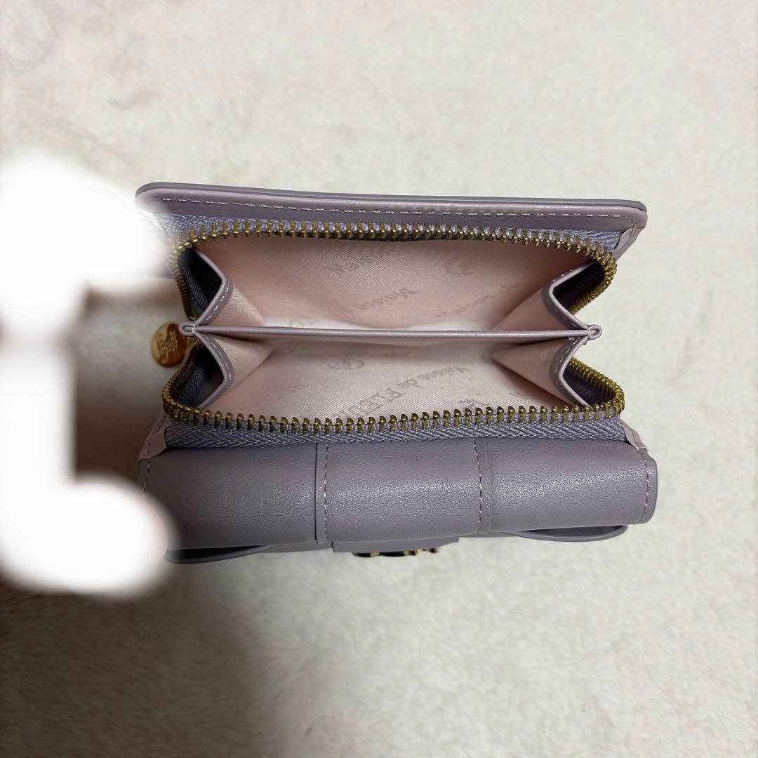 Maison de FLEUR リボン三つ折り財布