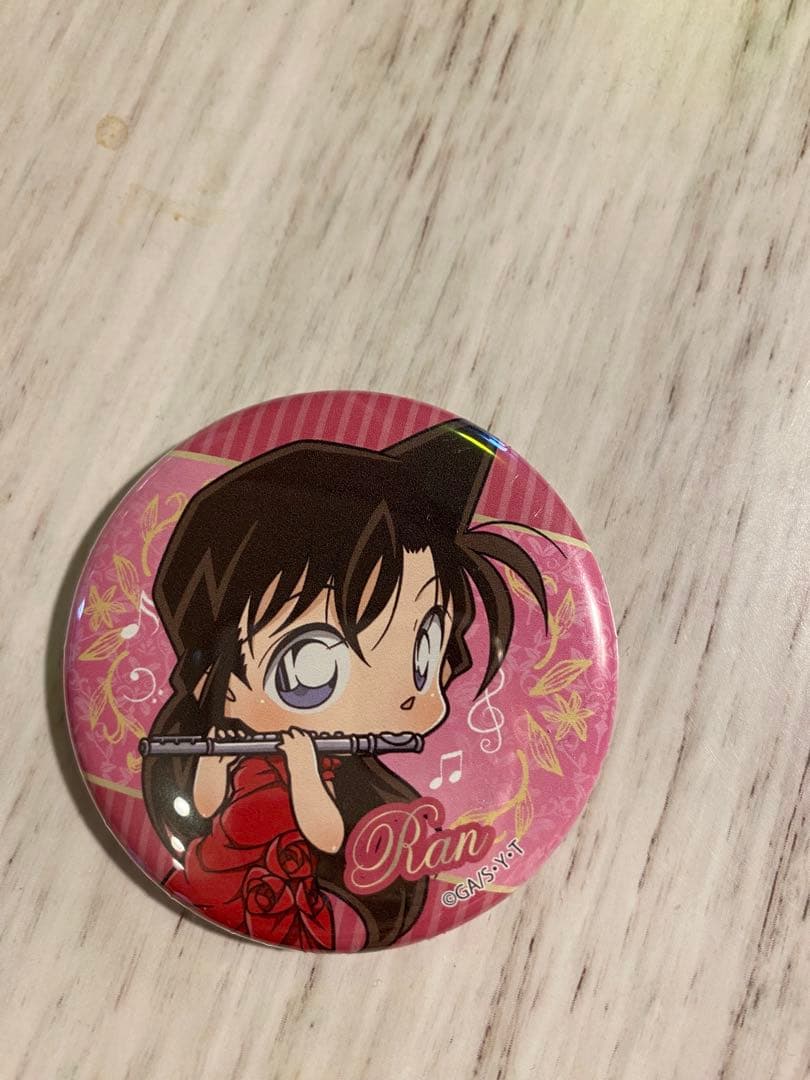 名探偵コナン　コンサート　毛利蘭 フルート 缶バッジ
