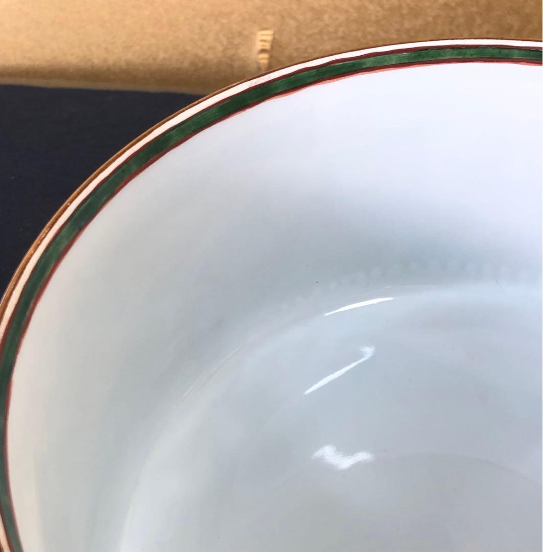 《レ》古伊万里風花菱 蓋物 源右衛門作 共箱　251027う1