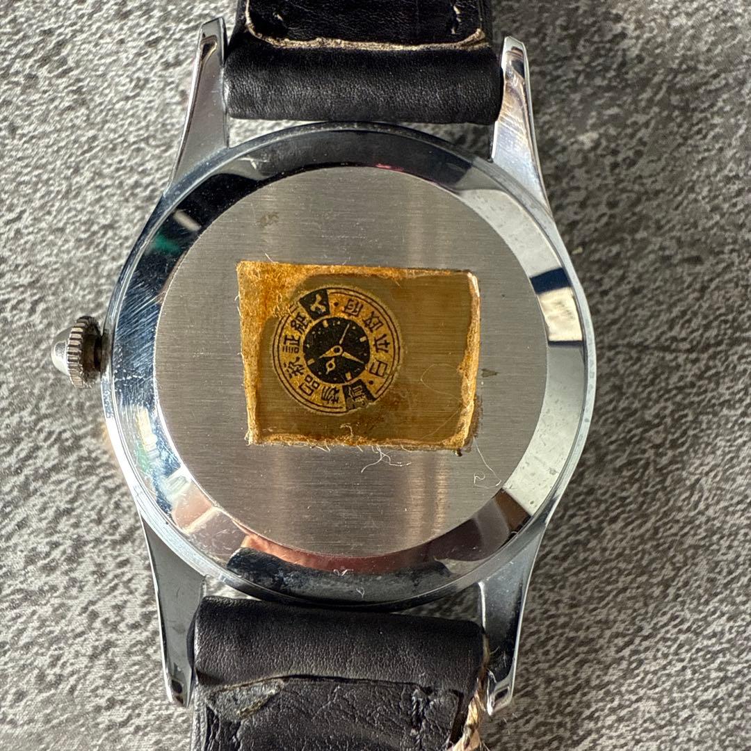 モバード17Jewels手巻き クリームカラー文字盤 箱とタグ付き アンティーク