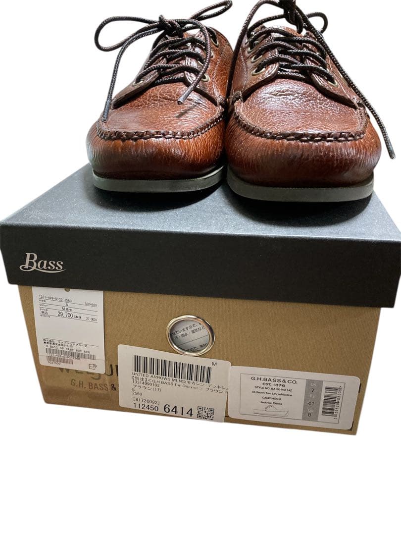 G.H.BASS for District/別注 キャンプ モックシューズ 8