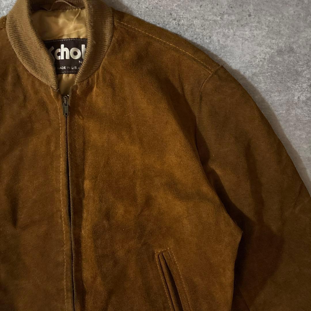OLD Schott 80s USA製　レザージャケット　ブルゾン　スエード