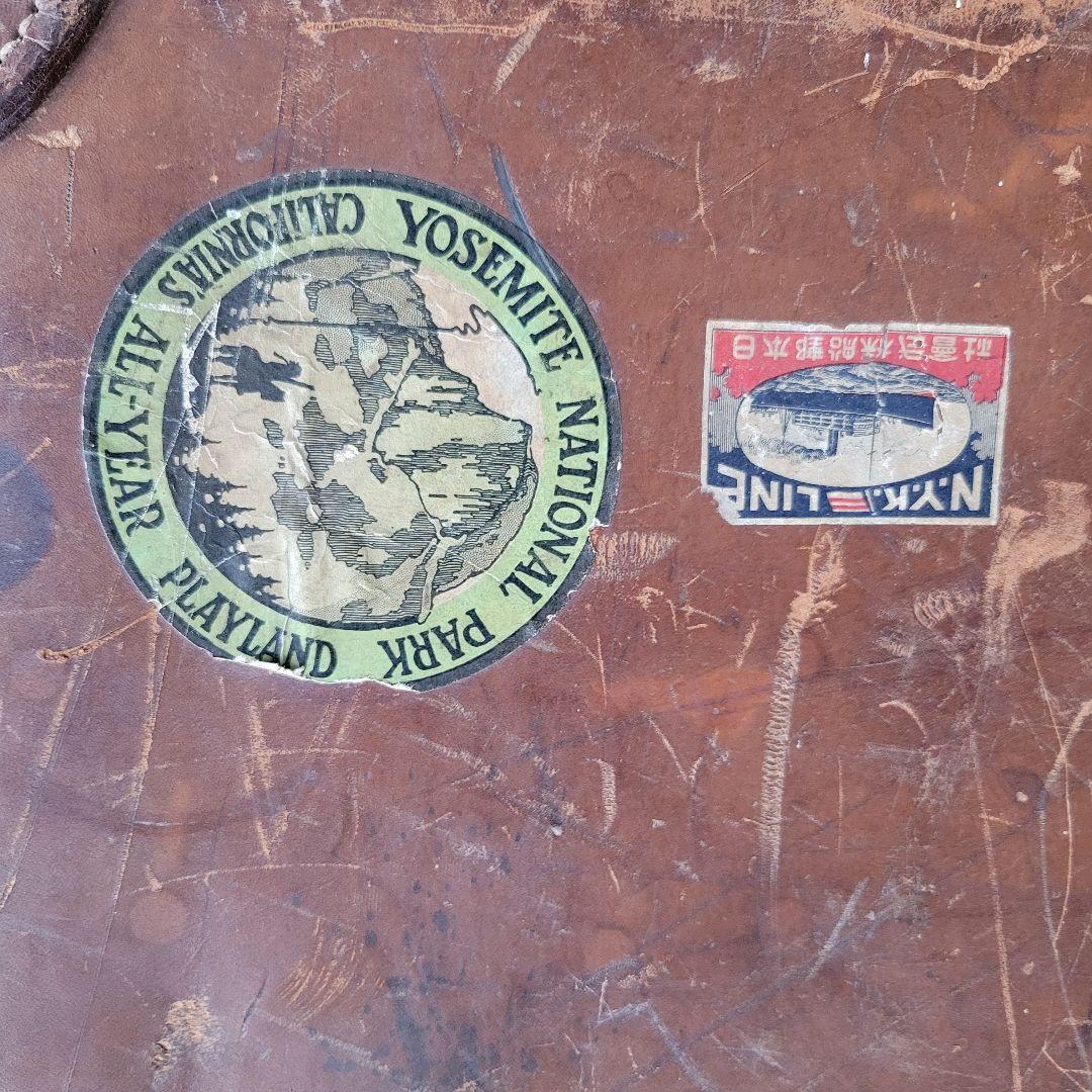 k*読様 ヴィンテージ　レザー　本革　トランクケース　ビッグサイズ