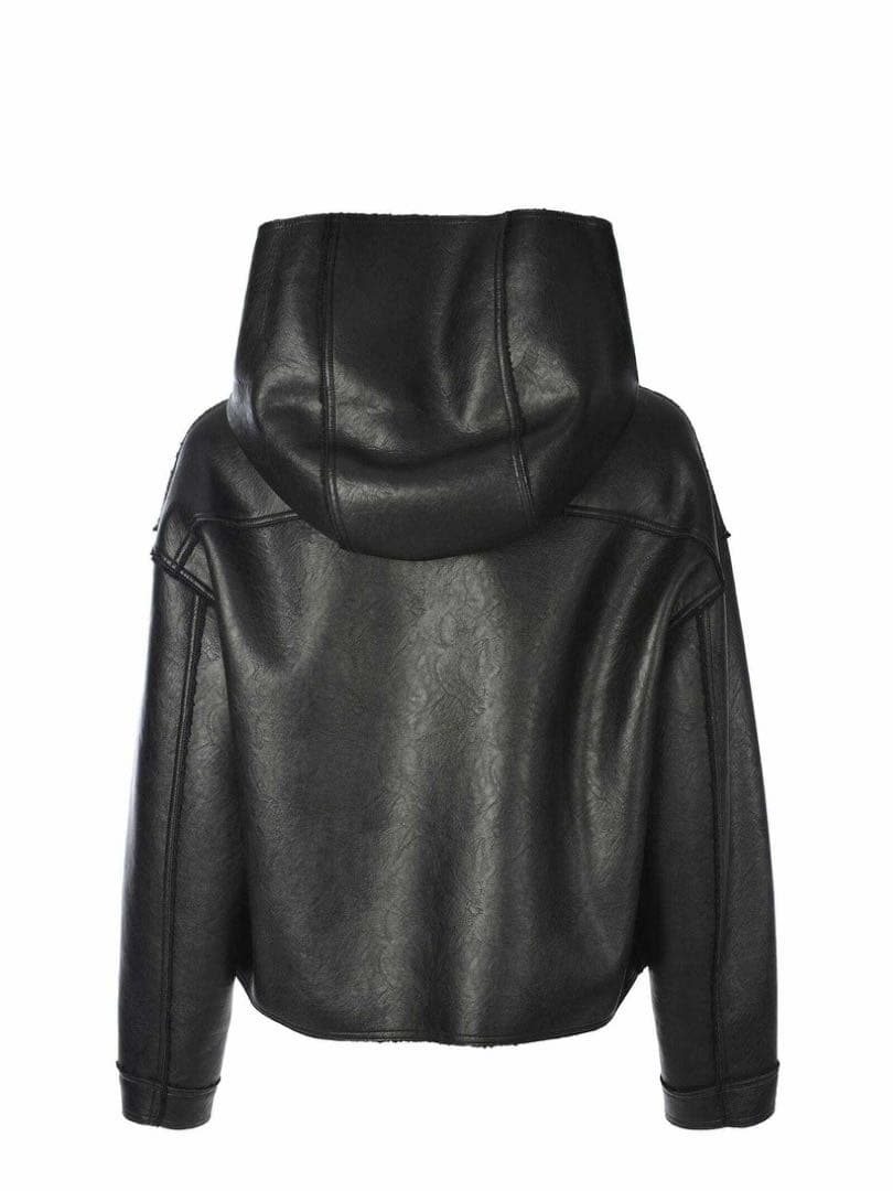 定価23万 24AW準新作・極美品 ヴィーガンレザー オーバーサイズジャケット