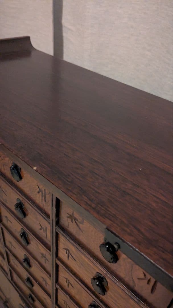 薬棚 薬箪笥 木製引き出し収納チェスト