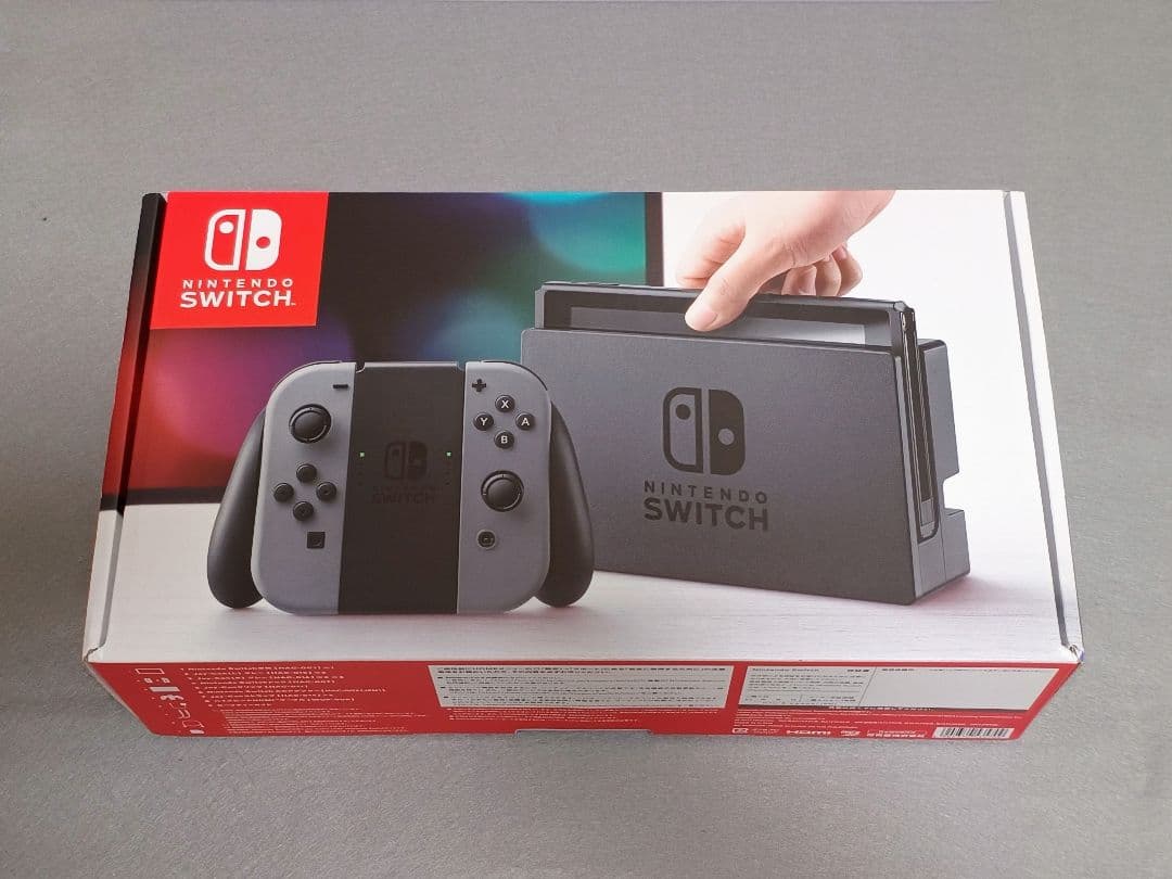 【完品】Nintendo Switch本体　初期型 グレー　箱付きスイッチ