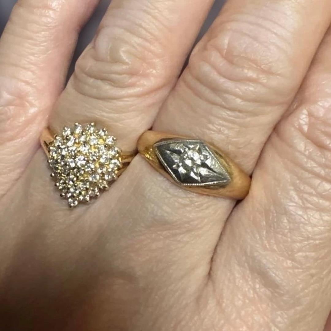 ココ　k18 ダイアモンドリング　6.5号