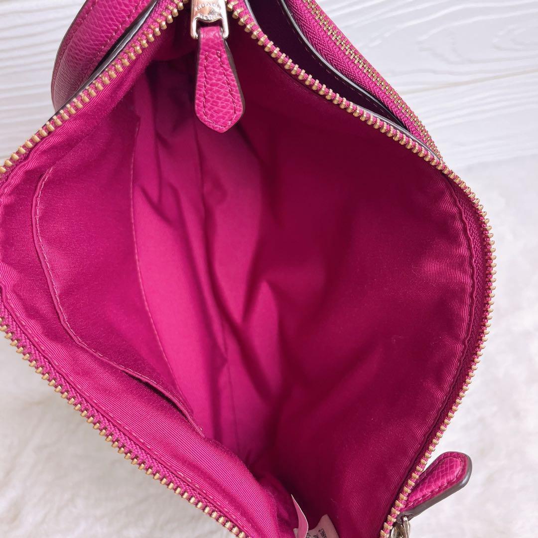 美品☆COACHコーチ2wayショルダーバッグ シグネチャー ブラウン財布