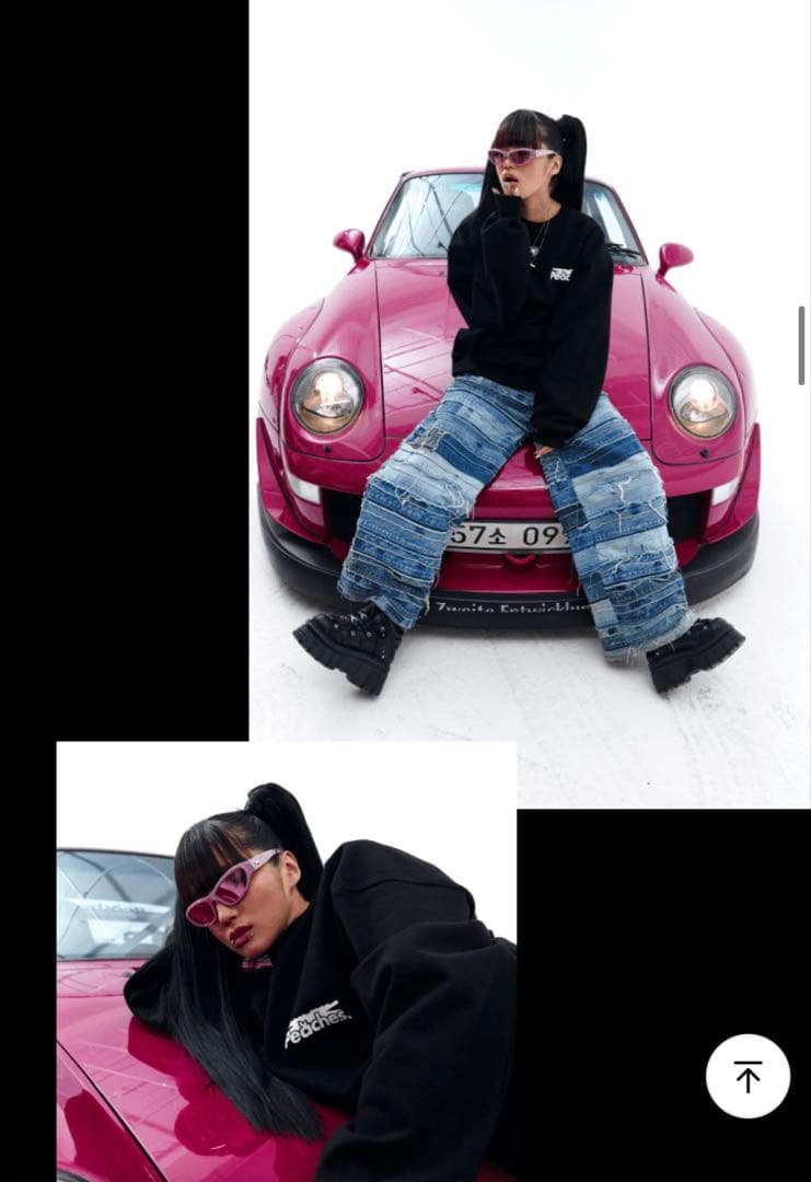 Le Sserafim ルセラフィム　Peaches スウェット　　コラボ　L