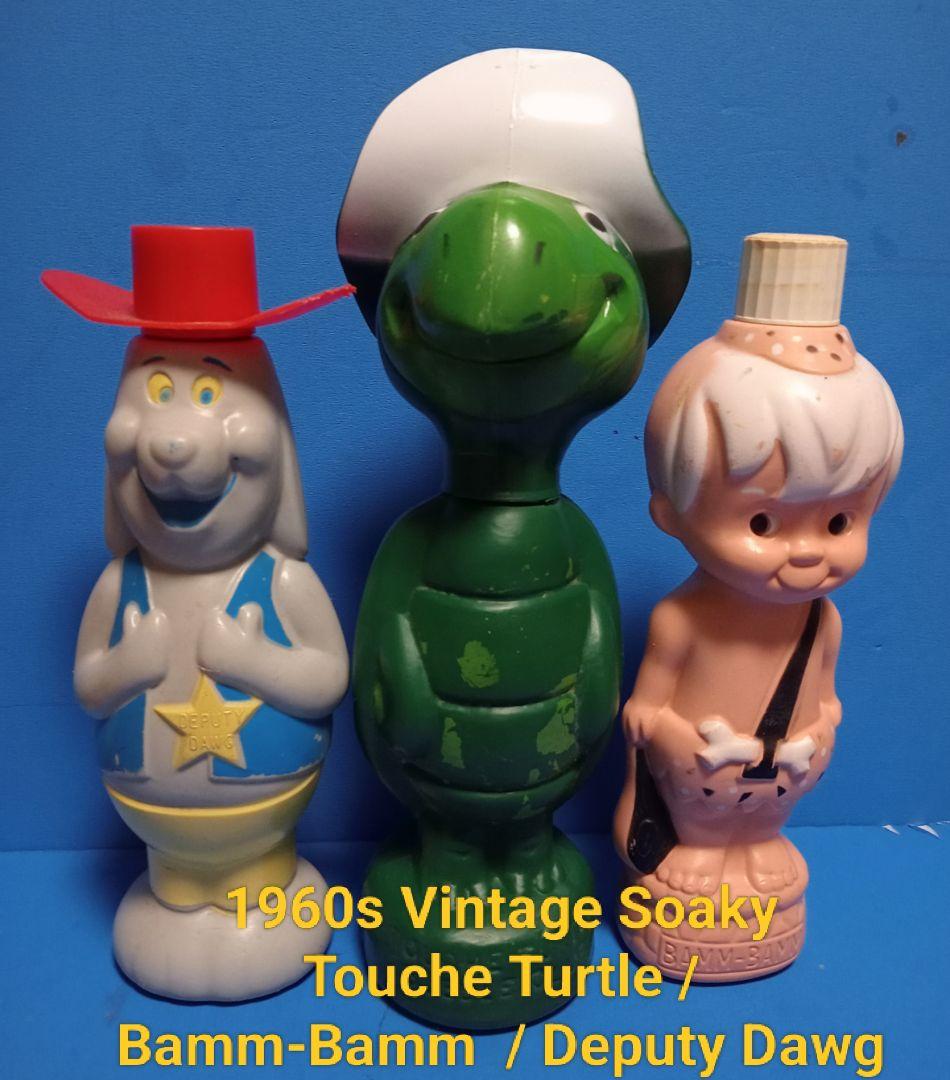 1960s 米国ビンテージsoaky ソーキー ソープボトル×３突貫カメ君、他