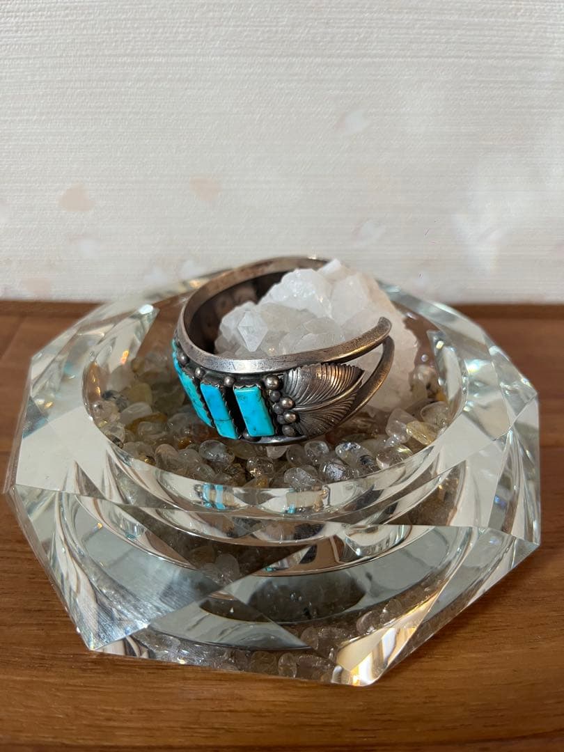 ターコイズ バングル ブレスレット ナバホ インディアンジュエリー