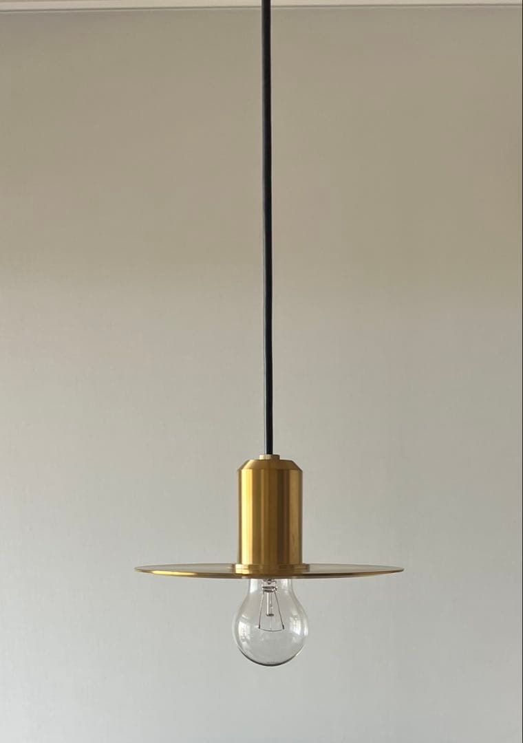 NEW LIGHT POTTERYバレットフラットシェード　真鍮