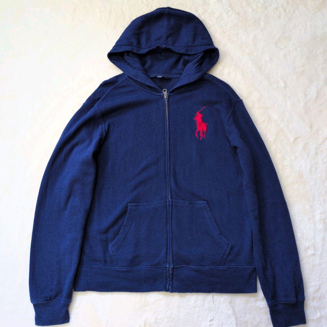 【トレンド】ポロラルフローレン ビッグポニー ジップパーカー XS
