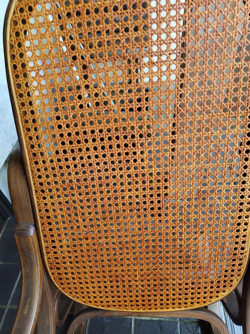 ラタン ロッキングチェア 洋風家具　藤椅子　 昭和レトロ アンティーク