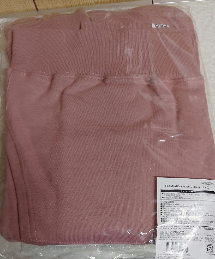 FILA×MANO and TORU Hoodie ピンク L