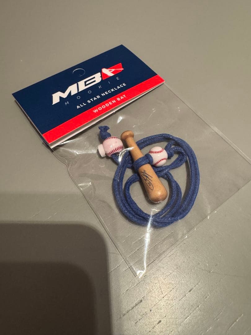 【1個限定‼︎】ムーキー　ベッツ　ネックレス　ドジャース　天然木製