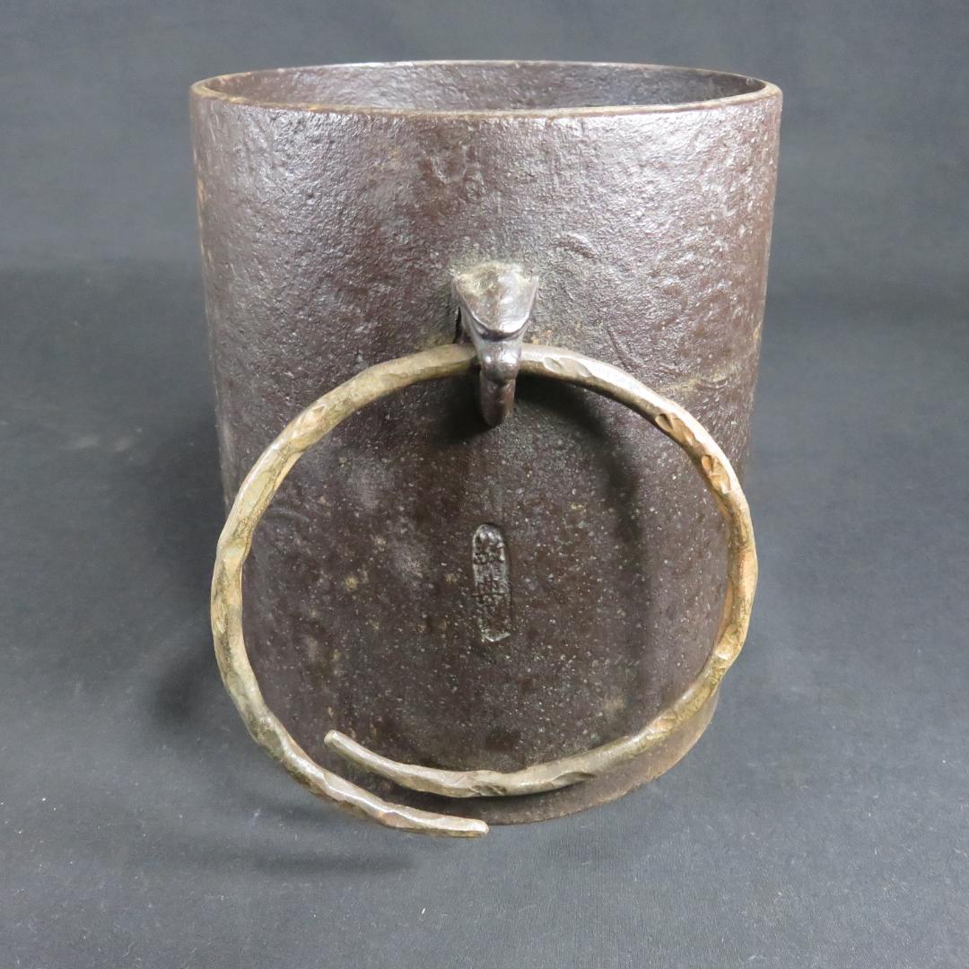 茶釜 雲竜釜 釜師 高橋敬典 茶道具 鶴 龍 木箱 共箱