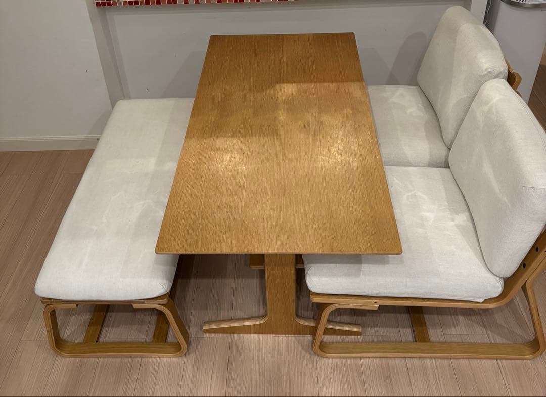 【引取り限定】無印ダイニングテーブル、チェアセット