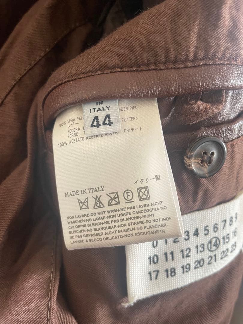 希少　Maison Martin Margiela 2007 ハの字ライダース