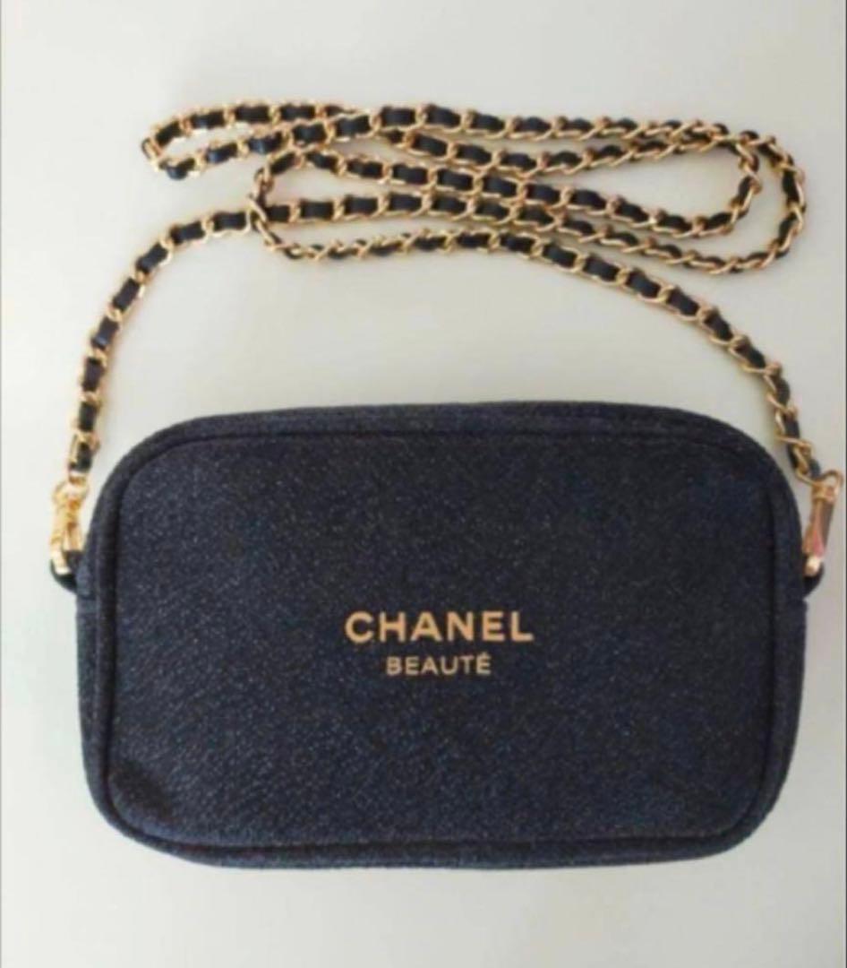 CHANEL BEAUTE ブラック ショルダーバッグ