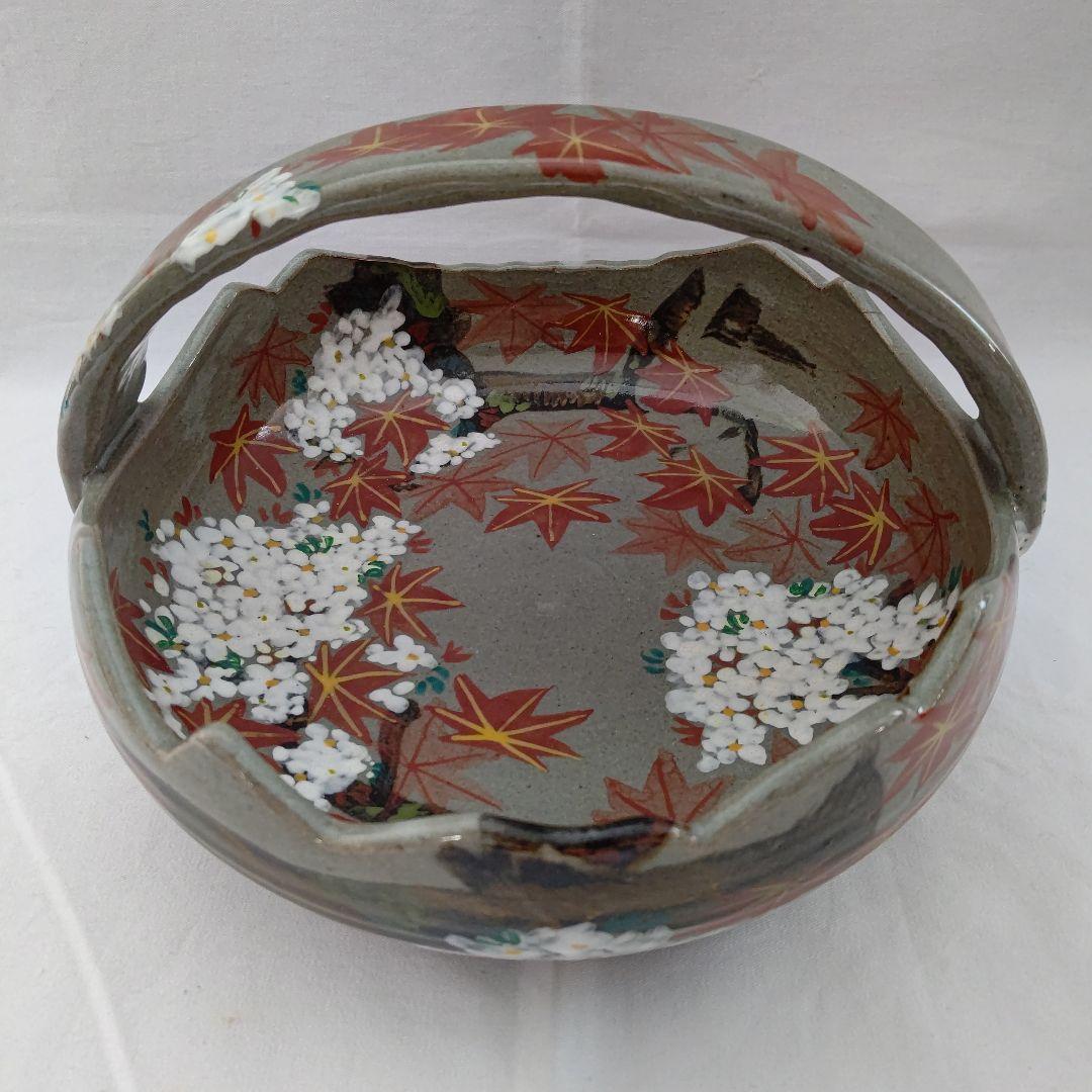 京焼  雲錦模様 手鉢 (お菓子器) 茶道具