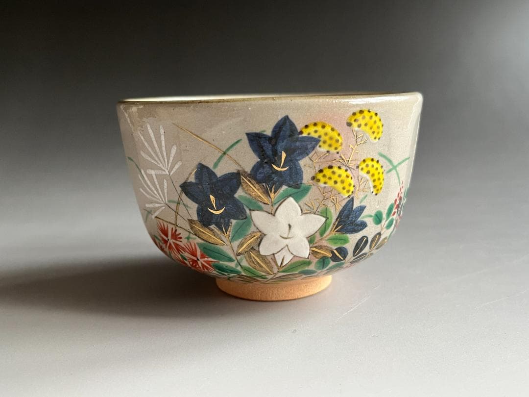 南口閑粋　乾山秋草　茶碗