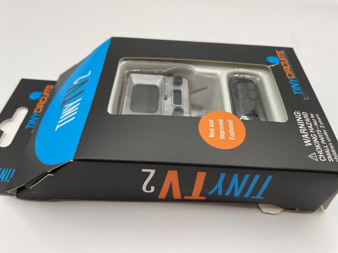 TinyTV 2 ブラウン ミニチュアテレビ リモコン付き 新品・箱難あり