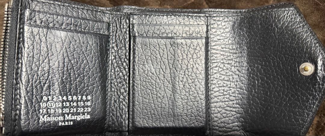 Maison Margiela ブラック 三つ折り財布