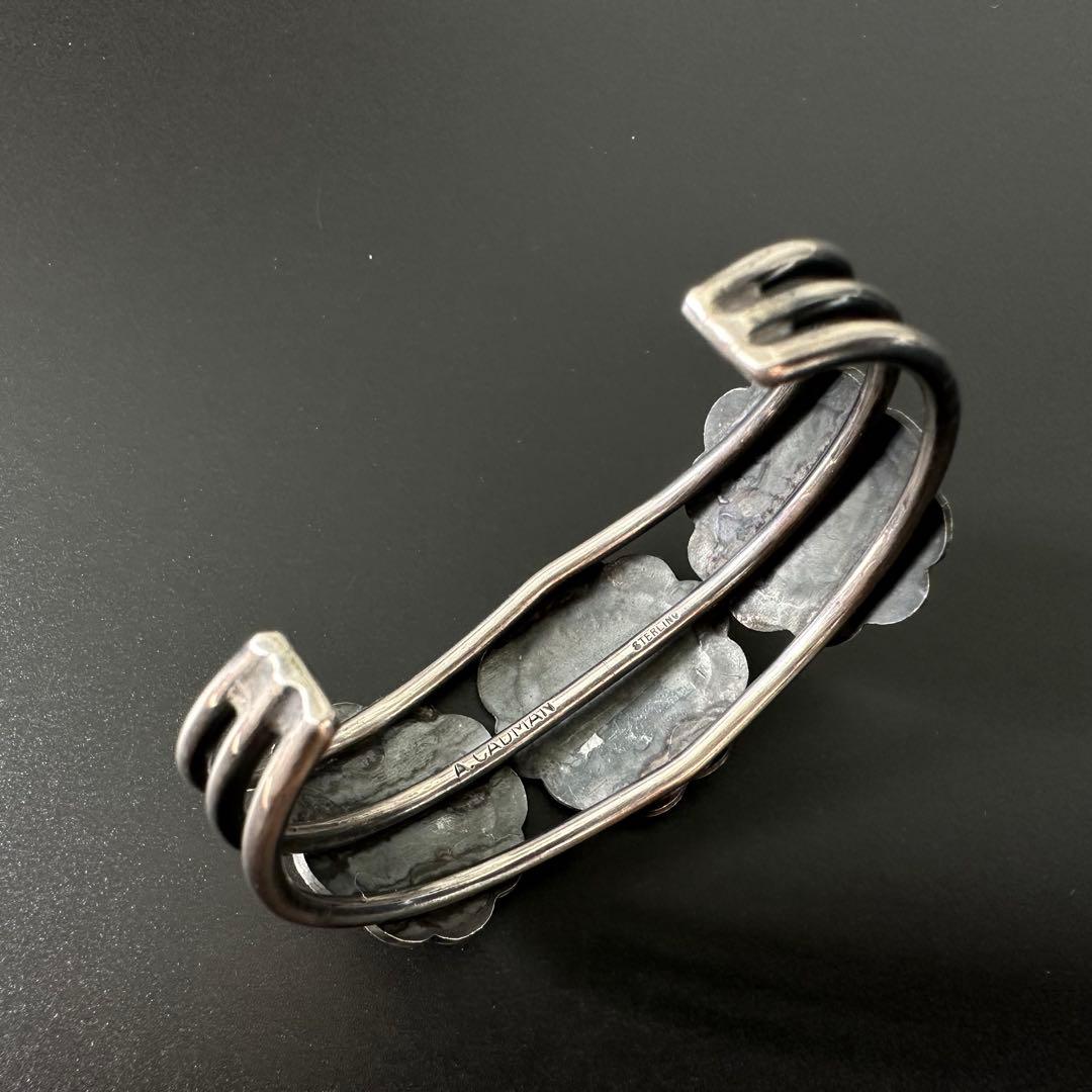 【美品】Navajo Andy Cadman 3連コンチョ バングル