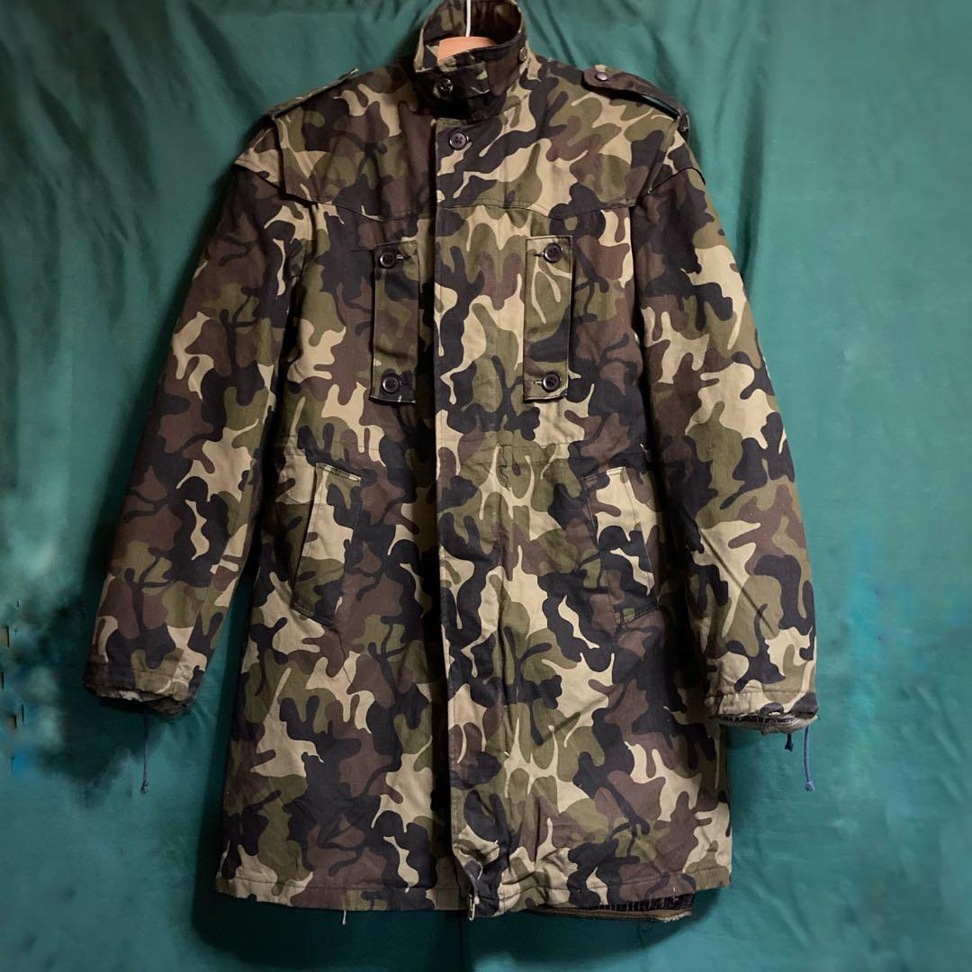 90年代ルーマニア軍M1990リーフカモウインターコート Mサイズ実物中古美品