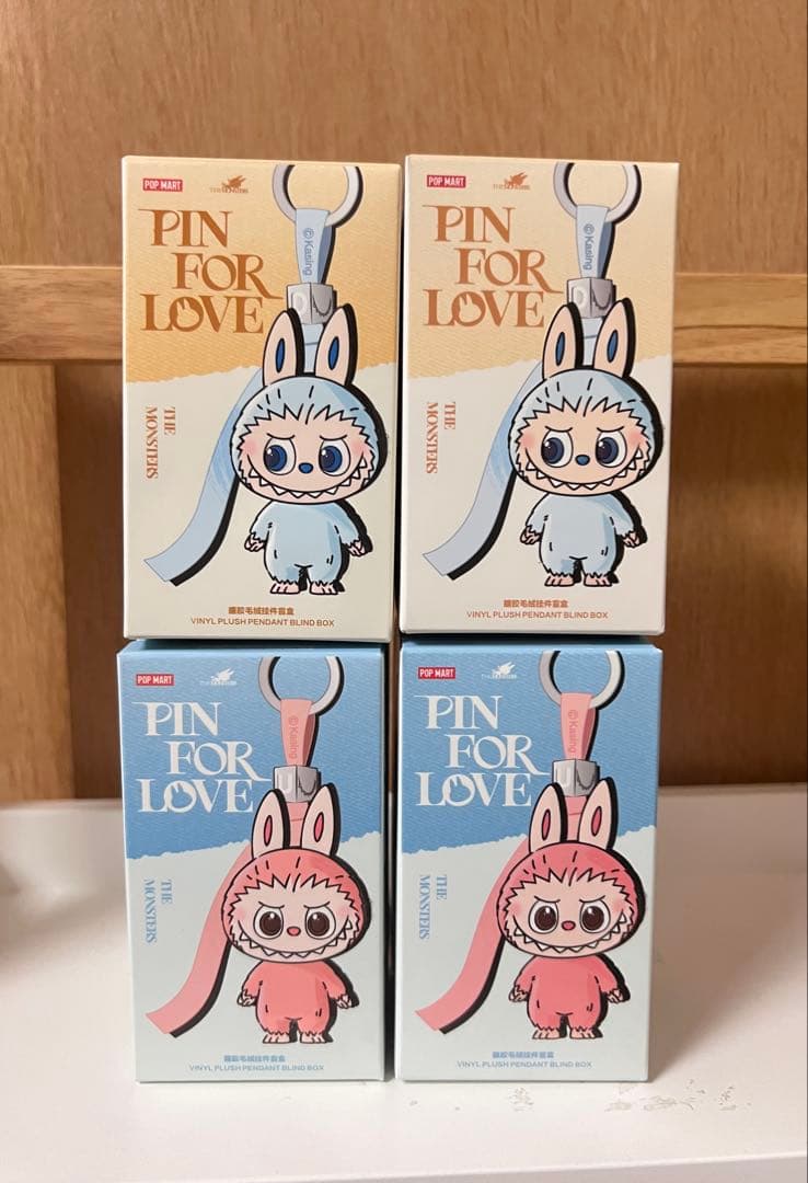 ラブブTHE MONSTERS Pin For Love 未開封品 4個セット