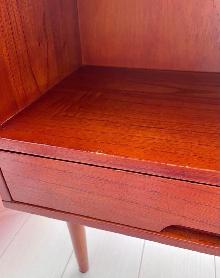 サイドテーブル　北欧家具　チーク材　キャビネット　チェスト　ナチュラル