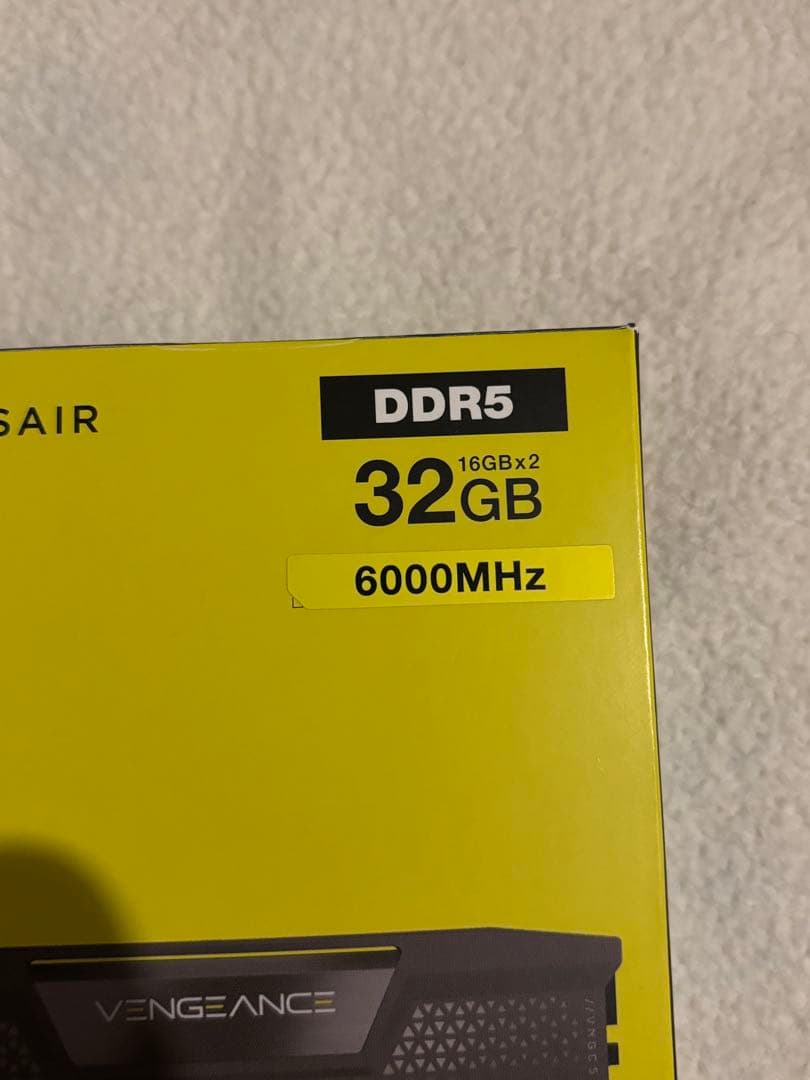 メモリー Corsair Vengeance DDR5 32GB 6000MHz