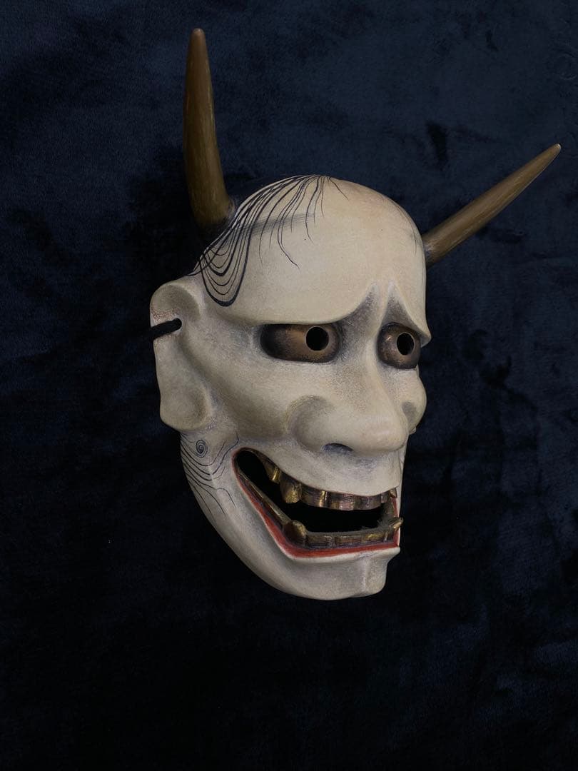 【希少】【美術品】【伝統芸能】能面　白般若 作者:辻高毅　先生