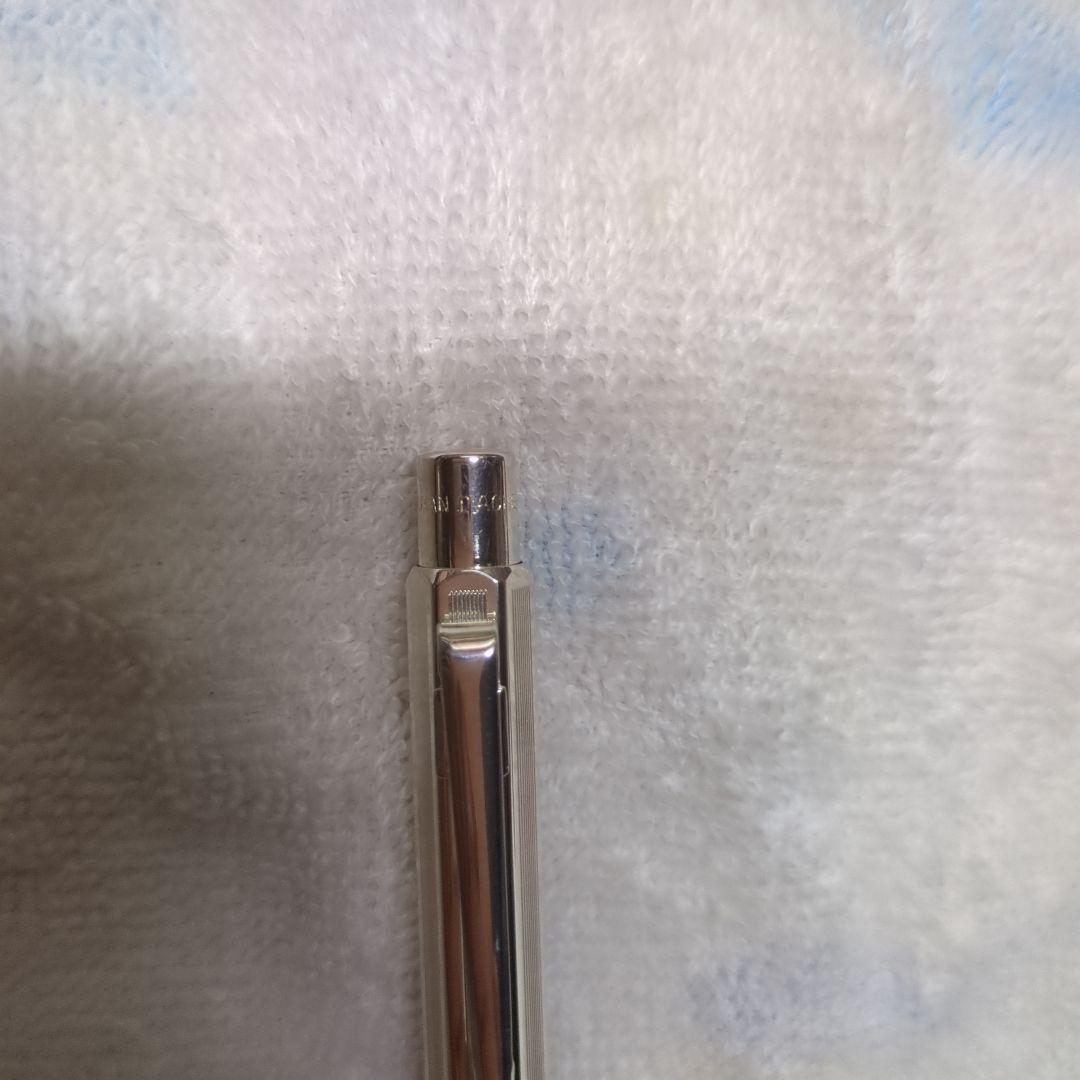 値下げ CARAN d'ACHE ボールペン シルバー レザーケース付き