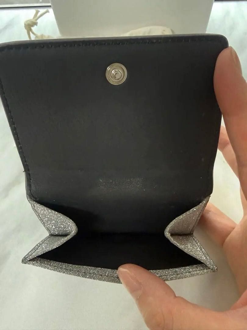 BALENCIAGA シルバー ミニウォレット 三つ折り財布